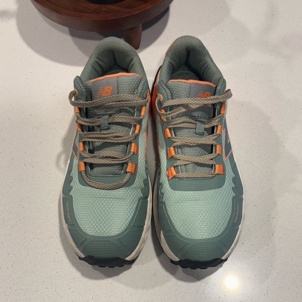 New Balance Green and Orange Athletic Shoes
